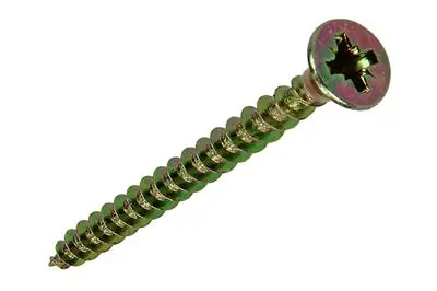 1020086 - SPAANPLAATSCHROEF VZ KOP GEELVZ 200 ST 3,5 X 40 MM