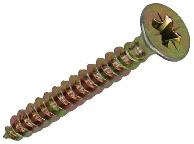 1020122 - SPAANPLAATSCHROEF VZ KOP GEEL VZ 100 ST 6,0 X 50 MM