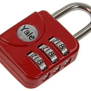 1018567 - BAGAGE-CIJFERHANGSLOT ROOD YP1/28/121/1R YALE 28MM