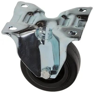 1049121 - VAST WIEL BEVESTIGINGSPLAAT RUBBER MET NYLON VELG 80MM