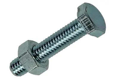 1017607 - TAPBOUT + MOER STAAL VERZINKT 12 ST M6 X 30 MM