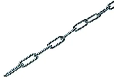 1013906 - KETTING SCHAKEL LANG DIN5685-1Ø 2MM L 22MM 60M WWL 20 KG