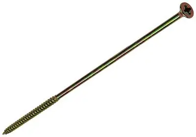 1006980 - SPAANPLAATSCHROEF VZ KOP GEELVERZINKT 4ST 6 X 200MM