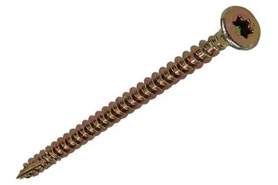 1017300 - SPAANPLSCHR.VZKOP-ZELFB. GEELVERZ. 12 ST 4,0 X 60 MM