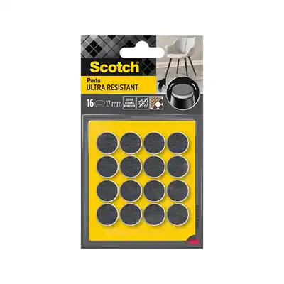1070248 - SCOTCH® ULTRA RESISTANT VILTENPADS GRIJS/ZELFKLEVEND, WIT,17
