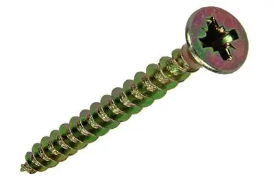 1017971 - SPAANPLAATSCHROEF VZ KOP GEELVERZ. 60ST 4,0 X 30 MM