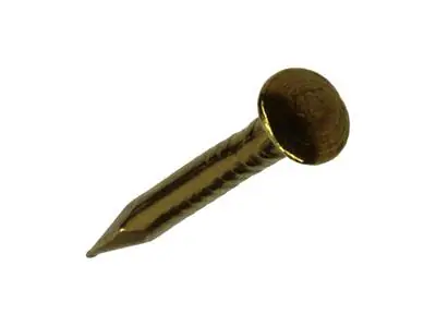 1017926 - NAGEL BOLLE KOP MESSING 100 GR1,2 X 12 MM