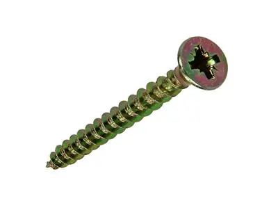 1017233 - SPAANPLAATSCHROEF VZ KOP GEELVERZ.22 ST 4,0 X 30 MM