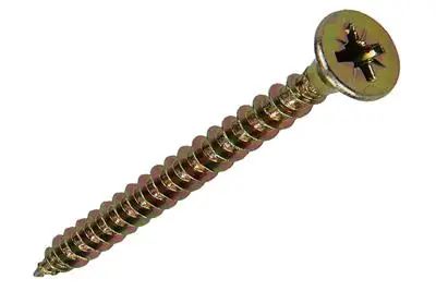 1017988 - SPAANPLAATSCHROEF VZ KOP GEELVERZ. 25ST 5,0 X 50 MM