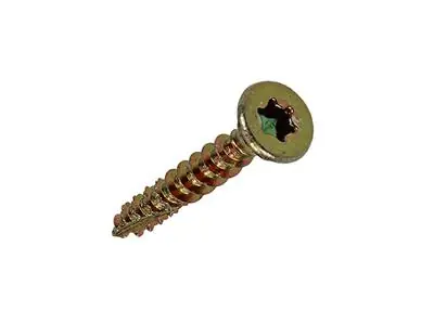 1017294 - SPAANPLSCHR.VZKOP-ZELFB. GEELVERZ. 25 ST 4,0 X 25 MM