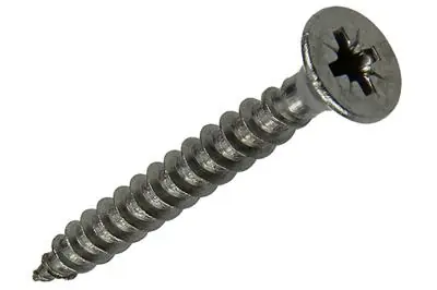 1020244 - SPAANPLAATSCHROEF VZ KOP INOX A2 100 ST 5,0 X 40 MM