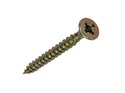 1017234 - SPAANPLAATSCHROEF VZ KOP GEELVERZ.20 ST 4,0 X 35 MM