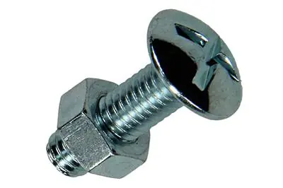 1017551 - KACHELBOUT + MOER STAAL VERZINKT 9 ST M6 X 20 MM