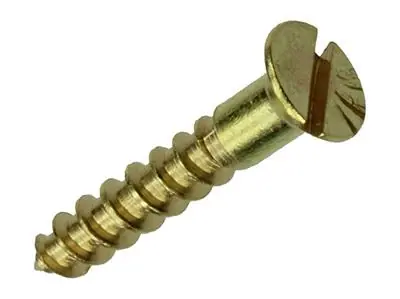 1019651 - HOUTSCHROEF VERZONKEN KOP MESSING 11ST 3,5 X 20 MM