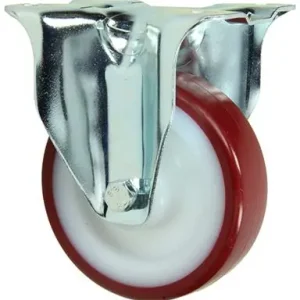 1058927 - VAST WIEL GESPOTEN PU LOOPVLAKNYLON VELG MET PLAAT 100 MM
