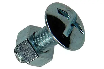 1017550 - KACHELBOUT + MOER STAAL VERZINKT 10 ST M6 X 16 MM