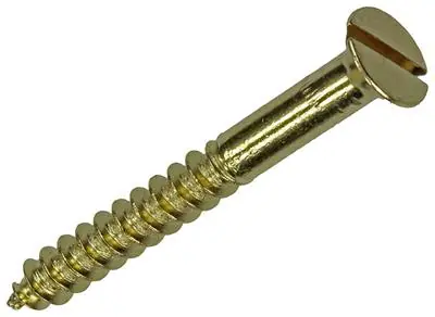 1019656 - HOUTSCHROEF VERZONKEN KOP MESSING 4 ST 5,5 X 50 MM