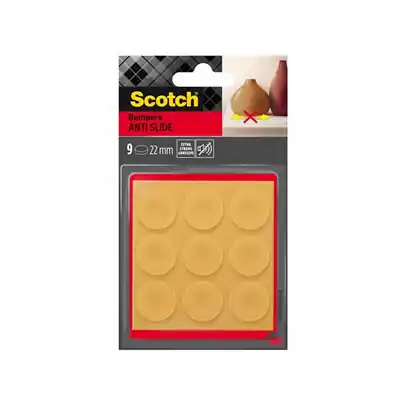 1070231 - SCOTCH® ANTI SCHUIF BUMPERS LIJM, HELDER, Ø 22 MM, 9/PACK