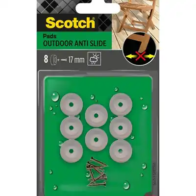 1070710 - SCOTCH® OUTDOOR ANTI SLIDE PADS TO SCREW CLEAR Ø 17 MM