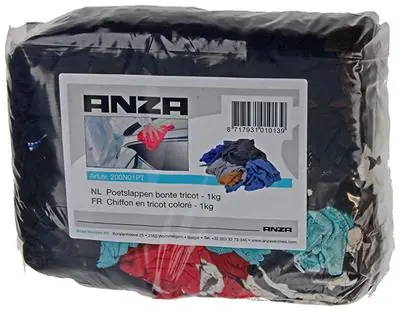 1059738 - ANZA POETSLAP TRICOT BONT 1KG ZAK A 1 KG