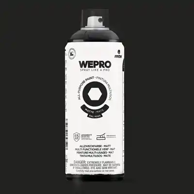 1076532 - MTN WEPRO SOLVENT COSMOS BLACK MATT 400ML