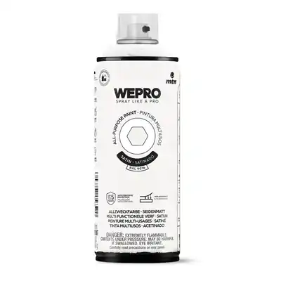 1076521 - MTN WEPRO SOLVENT IGLOO WHITE SATIN 400ML
