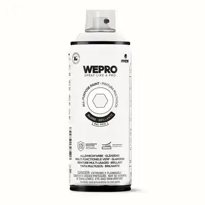 1076530 - MTN WEPRO SOLVENT STELLAR WHITE GLOSS 400ML
