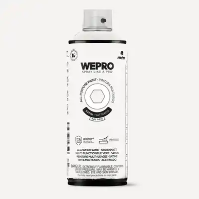 1076529 - MTN WEPRO SOLVENT STELLAR WHITE SATIN 400ML