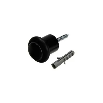 1069034 - DEURSTOP CILINDERMODEL ZWART Ø 20H30 MM 1 ST/PC