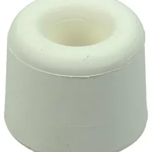 1047630 - DEURSTOP RUBBER + SCHROEF WIT 30 X 25 MM 2 ST/PCS