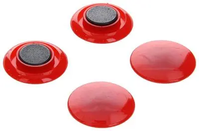 1003662 - BORDMAGNEET KUNSTSTOF ROOD 4 ST 30MM