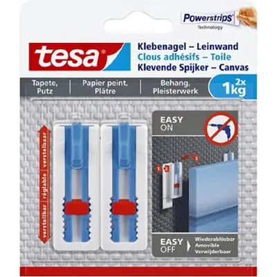1063380 - TESA KLEVENDE SPIJKER CANVAS BEHANG EN PLEISTERWERK 1 KG