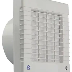 1006451 - AFSLUITBARE VENTILATOR MET TIMER 7221T WIT Ø 100