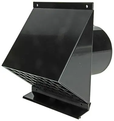 1053826 - GEVELDOORVOER ZWART DIA 150