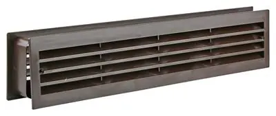 1006388 - DEURROOSTER 761 PVC RAL 8019 RENSON 450X90MM
