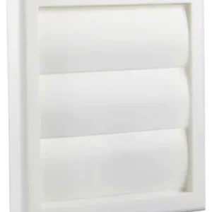 1006372 - DAMPKAPROOSTER OPBOUW 733 PVC RAL 9010 RENSON 154X154MM