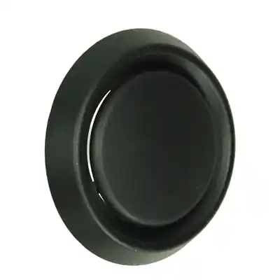 1068945 - INBOUW AFZUIGVENTIEL PVC 736 (DIA 125) STR 9005 (ZWART)