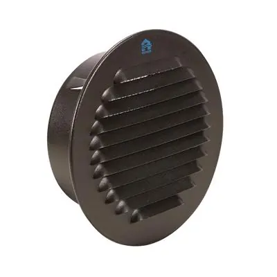 1057996 - INBOUW ROND SCHOEPENR MET GAAS435R DIA 115 RAL 9005 ZWART