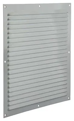 1015075 - SCHOEPENROOSTER PLAT ALU WIT 300X300MM