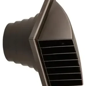 1006384 - DAMPKAPROOSTER 1 KLEP 741 DIA PVC RAL 8019 RENSON Ø100-130
