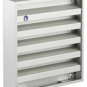 1006232 - MUURROOSTER OPBOUW 431 ALU F1 RENSON 165X165MM