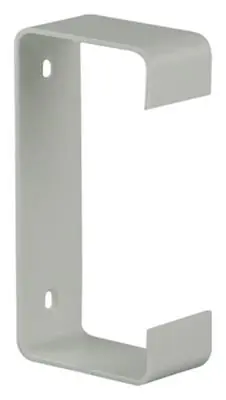 1006412 - SET 2 ST.PVC BEVESTIGINGS- BEUGELS 7023 WIT 110X55MM