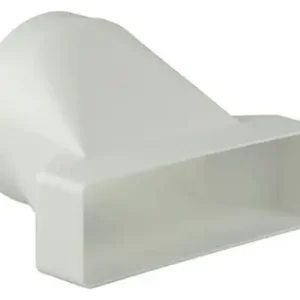 1006411 - PVC VERBINDINGSSTUK ROND/RECHTH. 7021 WIT Ø 125MM