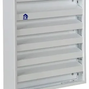1013926 - OPBOUW MUURROOSTER ALU WIT RENSON 431 165X165MM