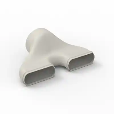 1074434 - EASYFLEX RECHT VERLOOPST. Ø125AANSLUITINGEN Ø125 & 2X 140X64