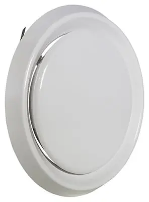 1006748 - AFZ.VENTIEL PVC736 WIT RENSON Ø200