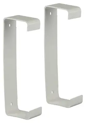 1006420 - SET 2 ST.PVC BEVESTIGINGS- BEUGELS 7023 WIT 204X60MM
