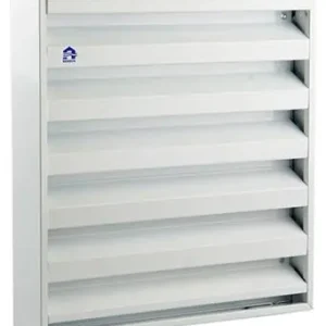 1006236 - MUURROOSTER OPBOUW 431 ALU RAL 9010 RENSON 225X225MM