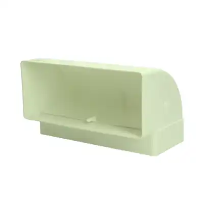 1069271 - PVC HOEKVERBINDING VERT. 90° 7015 (220X90) (WIT)
