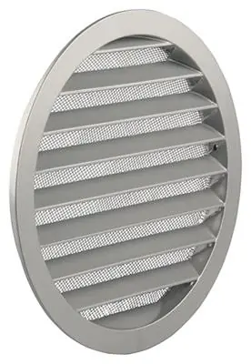 1006270 - RONDE ROOSTER INBOUW 434/R ALURAL 9006 RENSON Ø 200